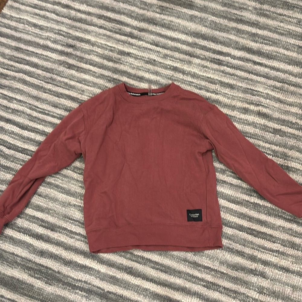 Red Calvin Klein extra small crewneck
